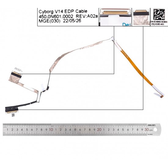 CABLE DE PANTALLA DELL INSPIRON 5410 5418 VOSTRO 14 5415 SERIES | 0CH8M0 450.0N601.0001 MSI 34298