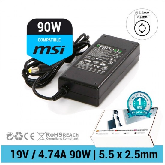 CARGADOR MSI COMPATIBLE MODERN 15 A10RB A10RAS A10RD SERIES | MS-1551 MSI 00150