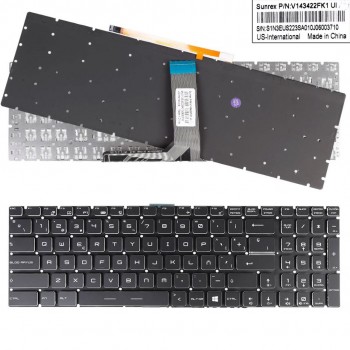 TECLADO ESPAÑOL MSI GT62 GT72 GE62 GE72 GS60 GS70 GL62 SERIES NEGRO SIN MARCO RETROILUMINACION MULTICOLOR RGB POR TECLA