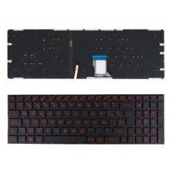 TECLADO ESPAÑOL ASUS GL502VM GL502VS GL502VT GL502VY GL702VS GL702V SERIES RETROILUMINADO ROJO