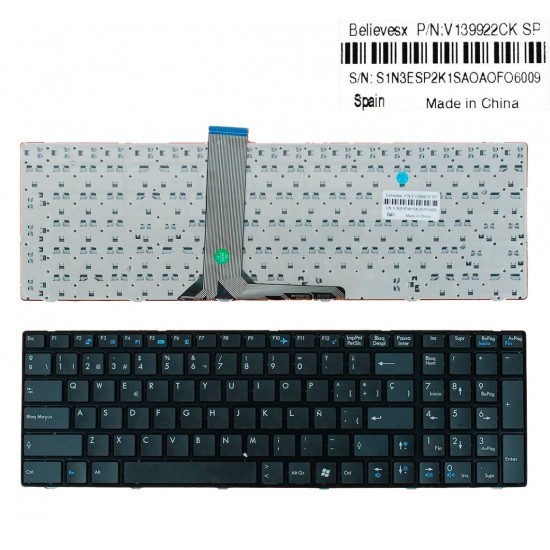 TECLADO ESPAÑOL MSI MSI GE60 GE70 GP60 GP70 CR61 CX61 GX60 CX70 SERIES | V139922CK SP