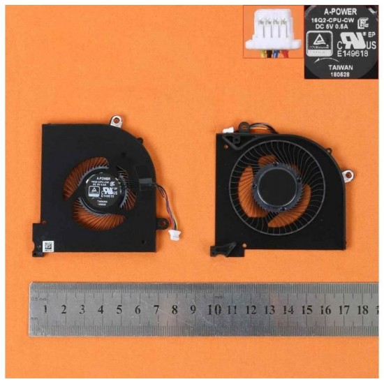 VENTILADOR CPU MSI GS65 GS65VR P65 MS-16Q2 16Q1 16Q3 SERIES | E149618 BS5005HS-U31 MSI 09562