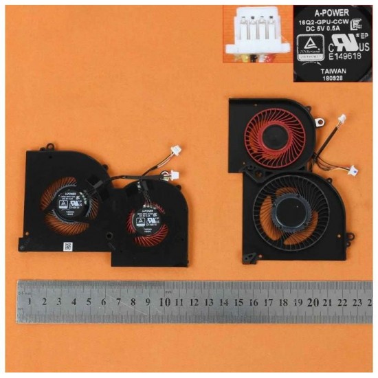 VENTILADOR GPU MSI GS65 GS65VR P65 MS-16Q2 16Q1 16Q3 SERIES | E149618 BS5005HS-U3 MSI 09560