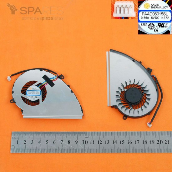 VENTILADOR GPU MSI GE72VR GP72VR GP72MVR SERIES | PAAD06015SL MSI 08048
