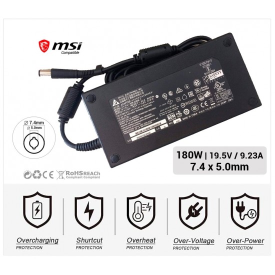 CARGADOR MSI COMPATIBLE ALPHA 15 A4DE A4DEK A4DFR SERIES MSI GAMING 02030C