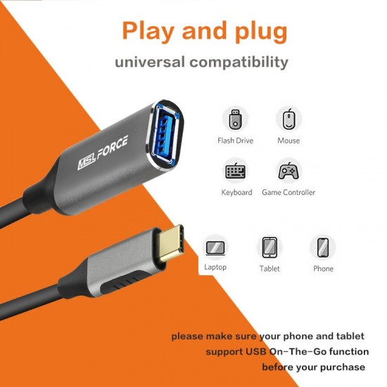 ADAPTADOR MSLFORCE OTG USB C A USB 3.0 HEMBRA MSLFORCE 09802