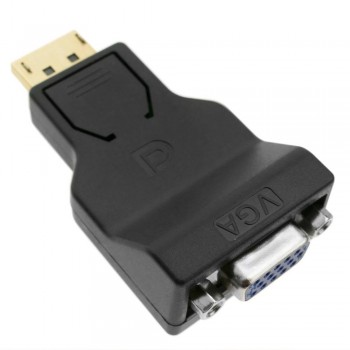 ADAPTADOR DISPLAYPORT MACHO A VGA HEMBRA 15 PINS