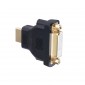 ADAPTADOR DVI ( 24+5 ) HEMBRA A HDMI MACHO MSLFORCE 09814