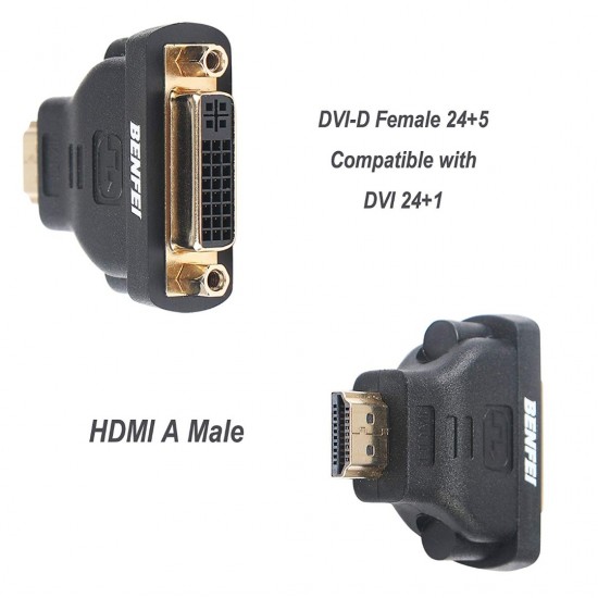 ADAPTADOR DVI ( 24+5 ) HEMBRA A HDMI MACHO MSLFORCE 09814