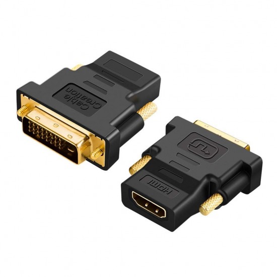 ADAPTADOR DVI ( 24+1 ) MACHO A HDMI HEMBRA 1080P HDTV MSLFORCE 07256