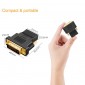 ADAPTADOR DVI ( 24+1 ) MACHO A HDMI HEMBRA 1080P HDTV MSLFORCE 07256