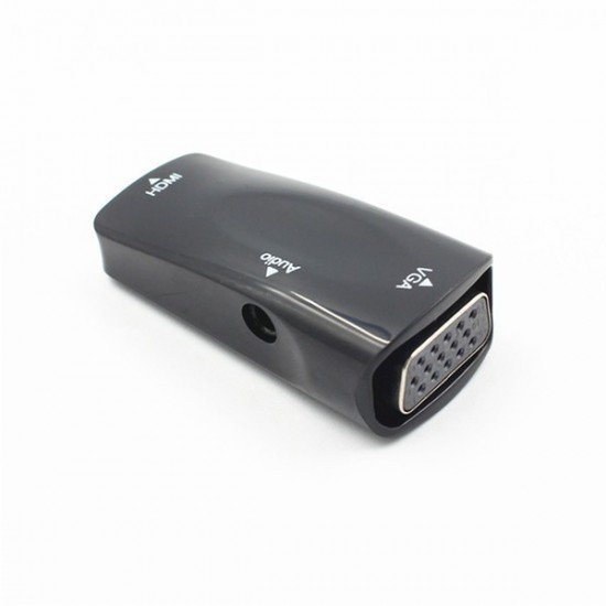 ADAPTADOR HDMI HEMBRA A VGA HEMBRA 1080P CON AUDIO MSLFORCE 09832