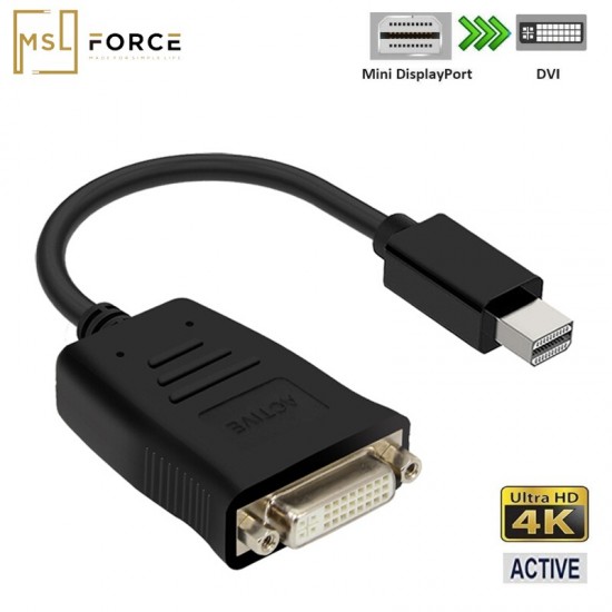 ADAPTADOR MSLFORCE MINI DP A DVI ACTIVO MSLFORCE 09804