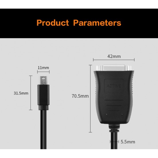 ADAPTADOR MSLFORCE MINI DP A DVI ACTIVO MSLFORCE 09804