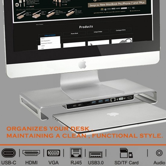 DOCKING STATION CON SOPORTE DE MONITOR MSLFORCE UC-3208 MSLFORCE 09960