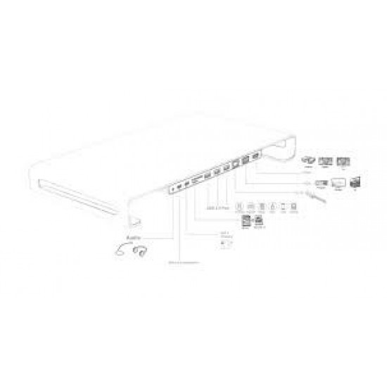DOCKING STATION CON SOPORTE DE MONITOR MSLFORCE UC-3208 MSLFORCE 09960