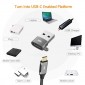 ADAPTADOR MSLFORCE USB A 3.0 MACHO A USB C HEMBRA CON LLAVERO MSLFORCE 09836