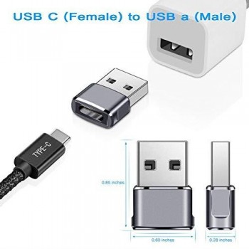 ADAPTADOR MSLFORCE USB A 3.0 MACHO A USB C HEMBRA CON LLAVERO