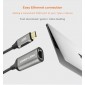 ADAPTADOR MSLFORCE USB C A ETHERNET GIGABIT MSLFORCE 09800