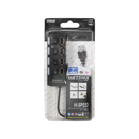 HUB USB 2.0 4 PUERTOS OEM 11854