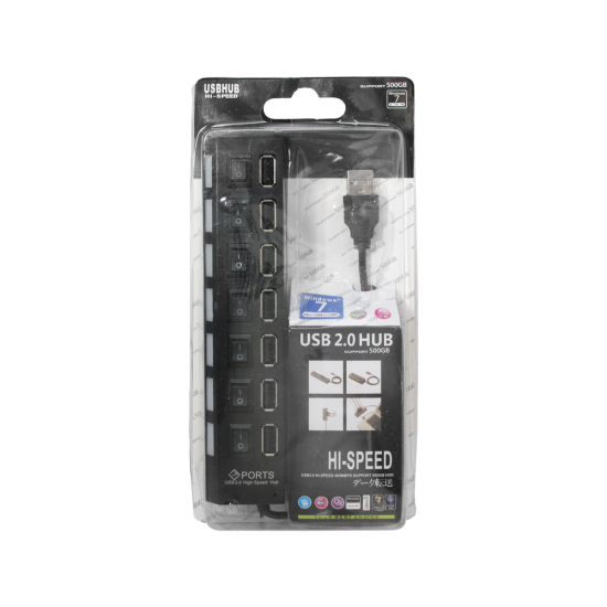 HUB USB 2.0 7 PUERTOS OEM 11856