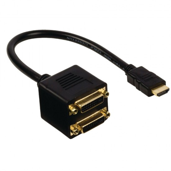 ADAPTADOR HDMI A DOS SALIDAS DVI 24+1 OEM 11882