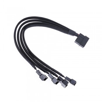 CABLE SPLITTER ALIMENTACIÓN DE 4 PINS A 4 CONECTORES DE 3/4 PINS DE VENTILADOR