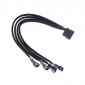 CABLE SPLITTER ALIMENTACIÓN DE 4 PINS A 4 CONECTORES DE 3/4 PINS DE VENTILADOR OEM 11822