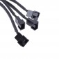 CABLE SPLITTER ALIMENTACIÓN DE 4 PINS A 4 CONECTORES DE 3/4 PINS DE VENTILADOR OEM 11822