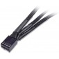 CABLE SPLITTER ALIMENTACIÓN DE 4 PINS A 3 CONECTORES DE 4 PINS DE VENTILADOR OEM 11824