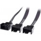 CABLE SPLITTER ALIMENTACIÓN DE 4 PINS A 3 CONECTORES DE 4 PINS DE VENTILADOR OEM 11824