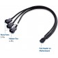 CABLE SPLITTER ALIMENTACIÓN DE 4 PINS A 3 CONECTORES DE 4 PINS DE VENTILADOR OEM 11824