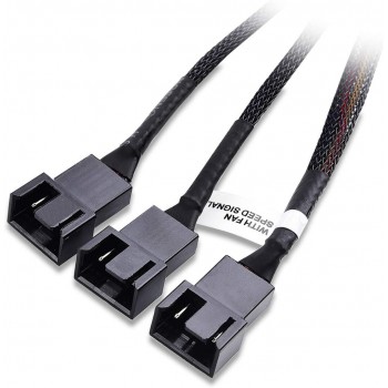 CABLE SPLITTER ALIMENTACIÓN DE 4 PINS A 3 CONECTORES DE  4 PINS DE VENTILADOR
