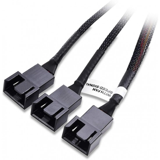 CABLE SPLITTER ALIMENTACIÓN DE 4 PINS A 3 CONECTORES DE 4 PINS DE VENTILADOR OEM 11824