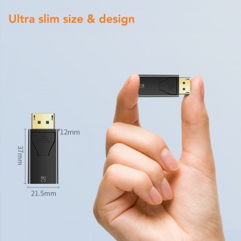 ADAPTADOR MSLFORCE DISPLAYPORT MACHO A DISPLAYPORT HEMBRA