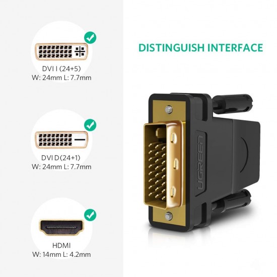 ADAPTADOR DVI ( 24+1 ) MACHO A HDMI HEMBRA MSLFORCE 09844