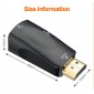 ADAPTADOR HDMI MACHO A VGA HEMBRA 1080P CON AUDIO MSLFORCE 09806
