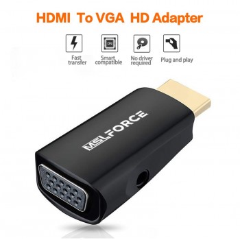ADAPTADOR HDMI MACHO A VGA HEMBRA 1080P CON AUDIO