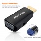 ADAPTADOR HDMI MACHO A VGA HEMBRA 1080P CON AUDIO MSLFORCE 09806