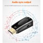 ADAPTADOR HDMI MACHO A VGA HEMBRA 1080P CON AUDIO MSLFORCE 09806