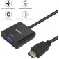 ADAPTADOR HDMI A VGA 1080P | NEGRO OEM 11190