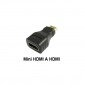 ADAPTADOR MINI HDMI MACHO A HDMI HEMBRA OEM 05915_MINI