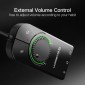 ADAPTADOR DE SONIDO UGREEN EXTERNO USB A DC JACK AUDIO 3.5mm OEM 09536