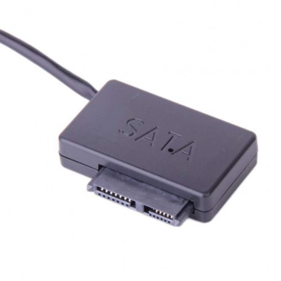 ADAPTADOR CONVERSOR USB 2.0 A SATA 6P+7P UNIDAD OPTICA SLIM OEM 08456