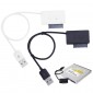 ADAPTADOR CONVERSOR USB 2.0 A SATA 6P+7P UNIDAD OPTICA SLIM OEM 08456