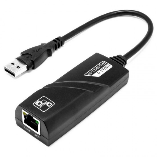ADAPTADOR DE RED USB 3.0 A ETHERNET RJ45 10/100/1000MBPS OEM 11194