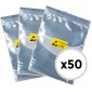 BOLSA ANTIESTATICA 15 x 10.5CM CON CREMALLERA RESELLABLE | PACK 50 UNIDADES OEM 31882