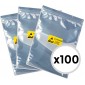 BOLSA ANTIESTATICA 15 x 10.5CM CON CREMALLERA RESELLABLE | PACK 100 UNIDADES OEM 31882
