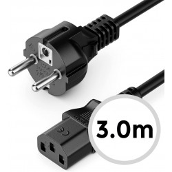 CABLE DE ALIMENTACIÓN DE 3 POLOS PARA PC / MONITOR EUROPEO 3M