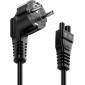 CABLE DE ALIMENTACIÓN DE 3 POLOS EUROPEO 1M. OEM 00910
